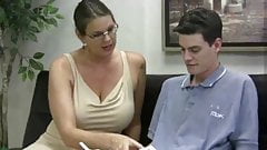 Carrie moon jerks off student